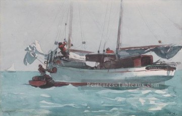 marin - Prendre des dispositions humides réalisme marine peintre Winslow Homer